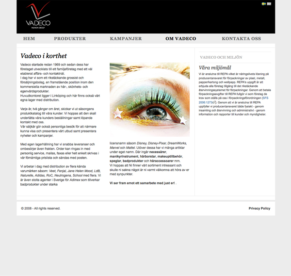 Vadeco Web